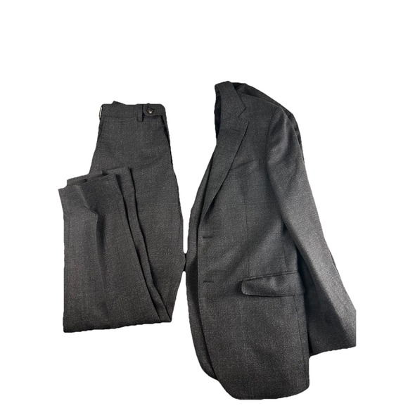 Napoli Other - Suitsupply Napoli Suit 46 32R Charcoal Gray Reda 1865 Wool Slim Fit Italy 2Pc